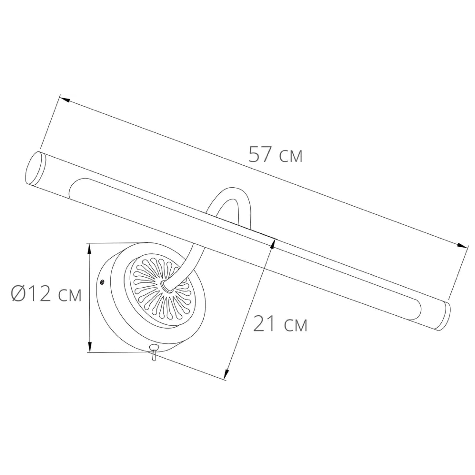 ARTE LAMP Applique murale d'intérieur – lampe LED pour tableau – pour la maison - avec câble et prise pour réseau
