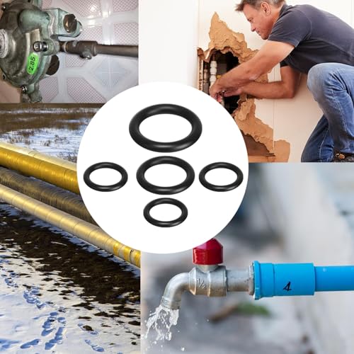 Image of Preptep O-Ring Assortment Kit 18 Sizes 225 Pcs Rubber O-Rings for Automotive, Plumbing, Faucet, Air & Gas Connections