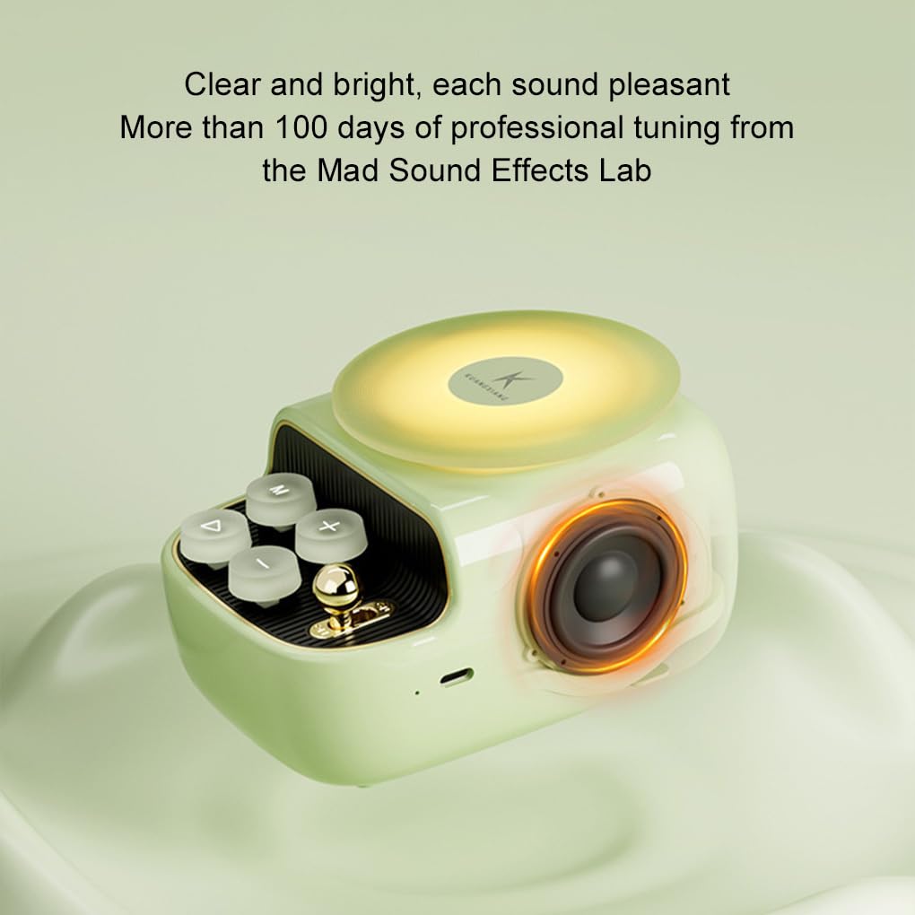 Petite Enceinte Bluetooth avec diffuseur d'arômes pour Une atmosphère relaxante. Son Haute fidélité. Enceinte Portable Bluetooth ABS, Blanc