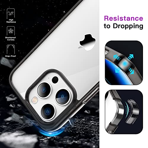 Jetech Case For Iphone 14 Pro Max 6.7-Inch (Not For Iphone 14 Pro 6.1-Inch), Shockproof Phone Bumper Cover, Anti-Scratch Clear Back (Black) #TOP5
