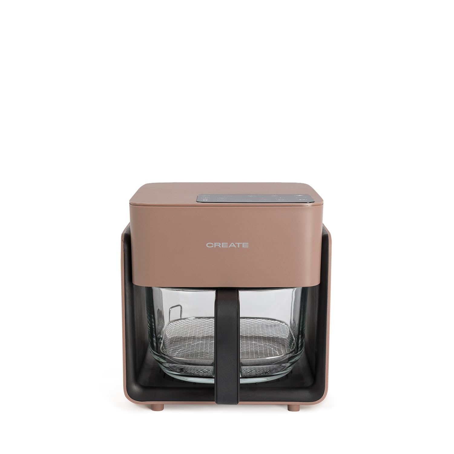 CREATE/AIR FRYER STUDIO CRYSTAL/Freidora sin aceite 4.2 L sin vaporizador de agua moca/Capacidad 5-6 raciones, 6 programas, bandeja de cristal, control de tiempo y tempertura, 1300W