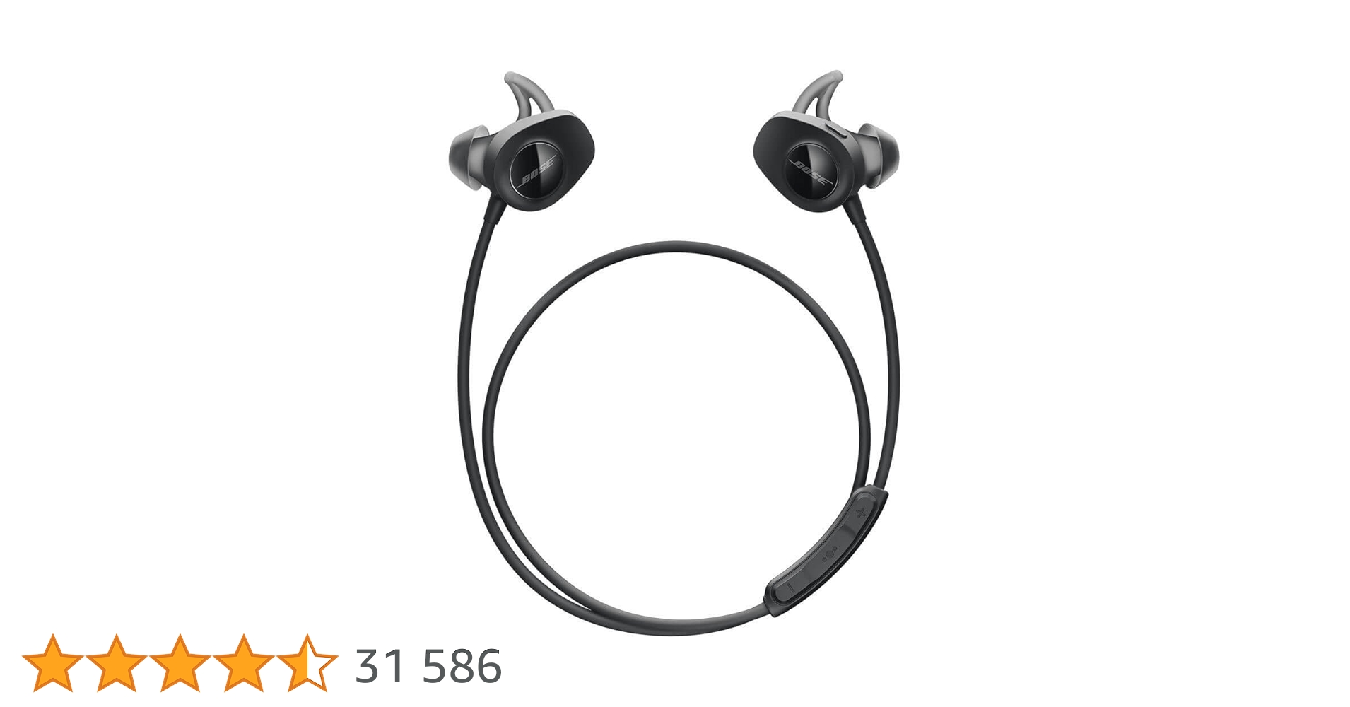 BOSE - BOSE SOUNDSPORT ワイヤレスヘッドホン　761529-0010 Bose 761529-0010 Słuchawki Bezprzewodowe, Czarny, 1 Sztuka