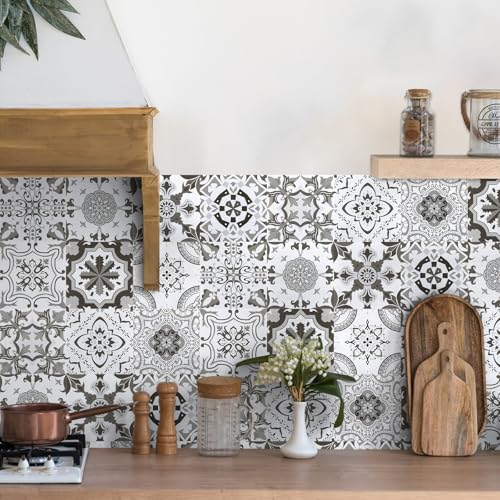 Fliesenaufkleber Mosaik 15x15cm - Klebefliesen Küche Grau - Selbstklebende Fliesen Bad 50 Stück - Fliesen Aufkleber Badezimmer Uberkleben Fliesensticker Vinyl Wasserfest Fliesenaufkleber Mosaik 15x15cm - Klebefliesen Küche Grau - Selbstklebende Fliesen Bad 50 Stück - Fliesen Aufkleber Badezimmer Uberkleben Fliesensticker Vinyl Wasserfest