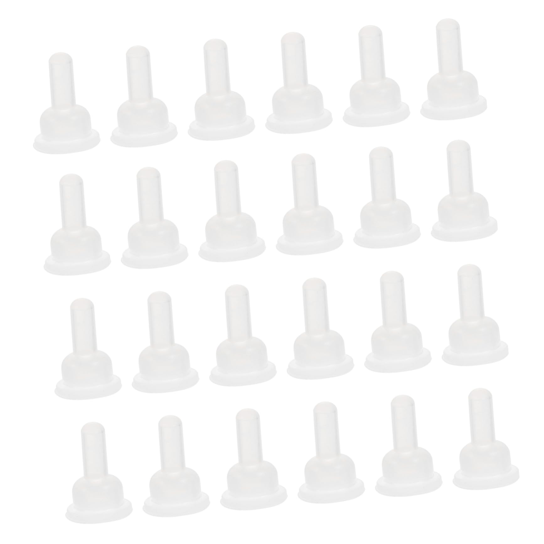 Toyvian 40pcs Bunny Feeding Bottle Pacifiers Safe Silicone Nipples for Puppies Nursing Bottle Feeder Nipples