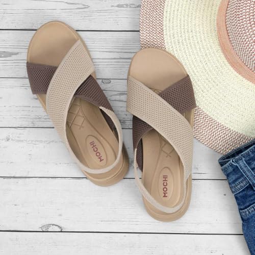 Image of Mochi Women's Breathable Mesh Crisscross Straps Sandal