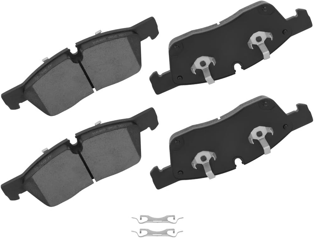 CCIYU D781 4pcs Front Ceramic Brake Pads Kits For BMW 320i, 323Ci, 325Ci, 325i, 325xi, 328Ci & Z4 (2000-2008)