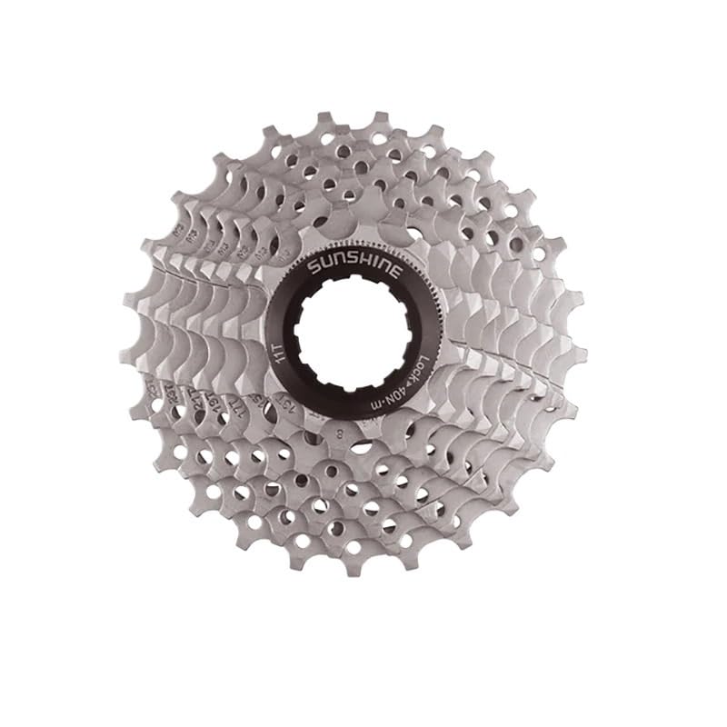 QIUSHIBO Speed Cassette 8/9/10/11/12 Speed Road Bike Cassette Sprocket Bicycle Chainwheel Compatible Bike Cassette(8S 11-25T)