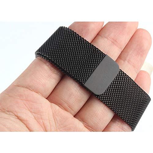 Image of AEETZ, Preimium Stainless Steel Milanese Band Strap Bracelet Magnetic Strap For Samsung Gear S3 Frontier & Classic Smart Watches - Milanese Black