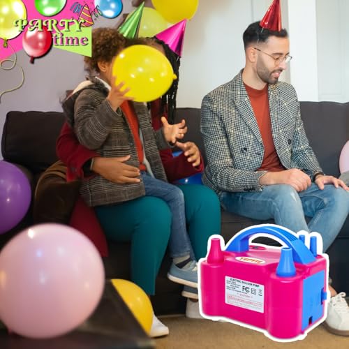 Electric Balloon Pump, Portable 2 Modes Balloon Blower Machine with 14 Balloon Arch Kits, Air Pump for Balloon, Balloon Inflator for Party Decoration - Image 5
