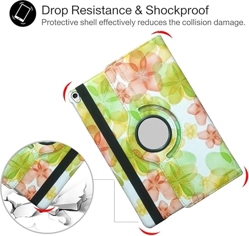 Image of M Cart Cases for iPad PRO 10.5 Inch 2017 / Air 3 (3rd Gen) 10.5 Inch 2019 [ A1701 A1709 A2152 A2123 A2153 A2154 ] (Flower Print)