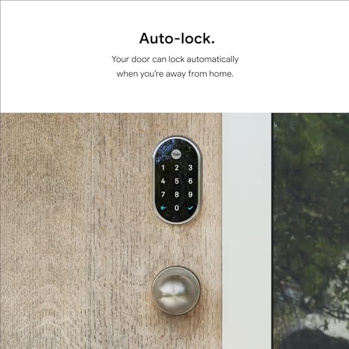 Google Nest x Yale Lock - Tamper-Proof Smart Lock for Keyless Entry - Keypad Deadbolt Lock for Front Door - Satin Nickel by Google - Image 6
