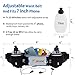 PYFK Running Belt with Water Bottles, Hydration Belt for Men and Women, Water Bottle Holder Running Pouch Water Belt, Fanny Pack Fits 7 inches Phones, Waist pack for Runner Jogging (black(black))