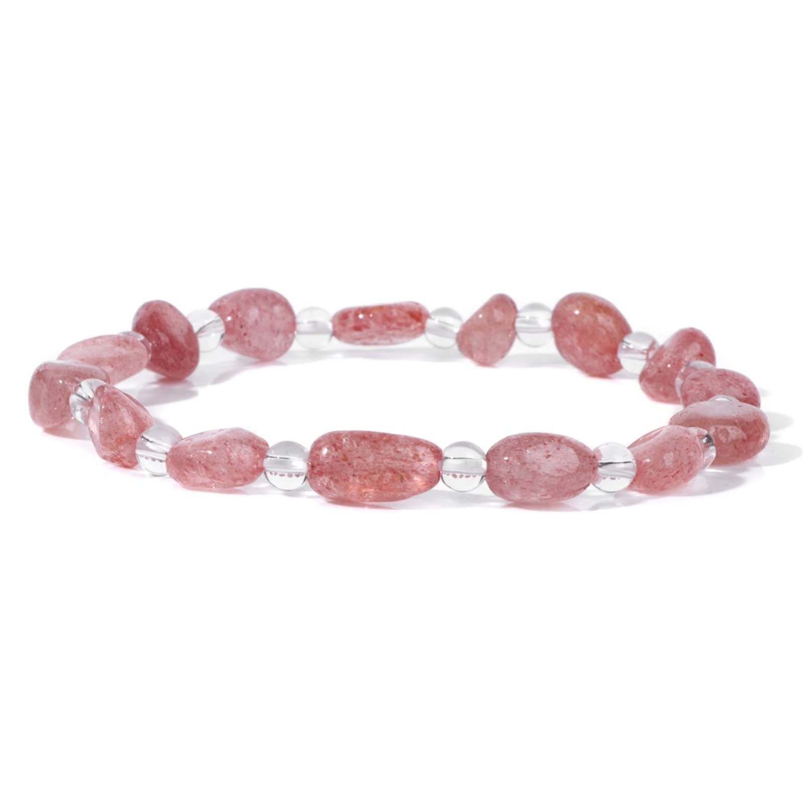 LLXYWJ Naturstein-Armband, Perlen, Armbänder, Achate, Quarz, Schmuck für Damen und Herren, Amazonit, 19 cm