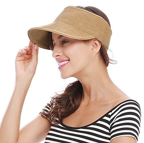 Bellady Women Wide Brim Beach Sun Straw 
