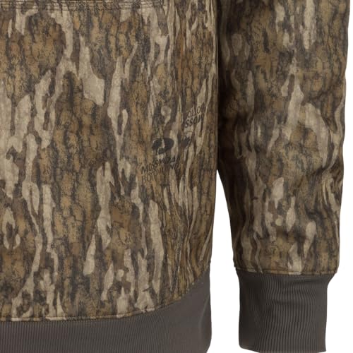 Drake Waterfowl Men's Back Eddy Embossed Dw2298 Midweight Hunting Stretch Hoodie W/Kangaroo Pocket3