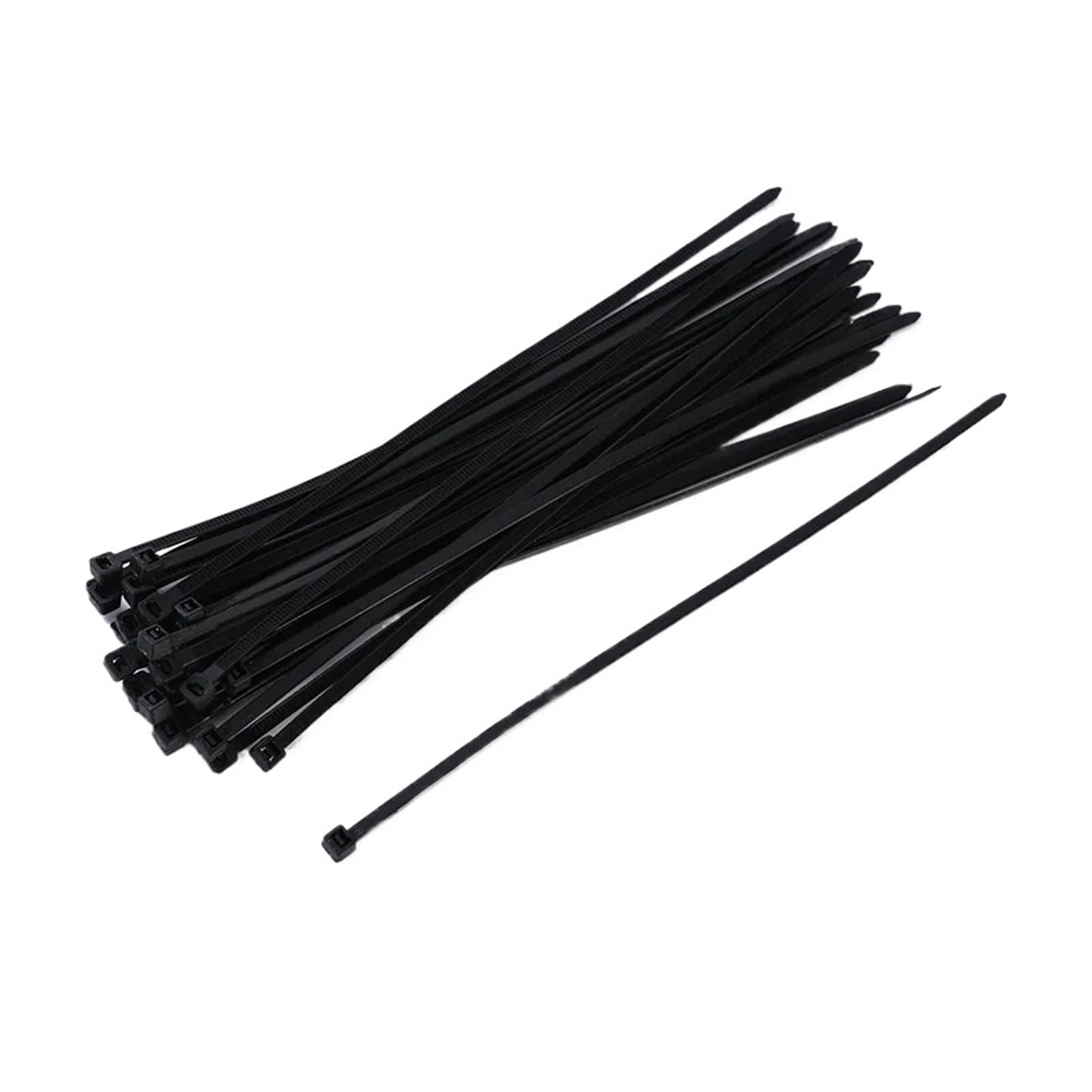 Fascette per cavi con fibbia regolabile Fascette per cavi autobloccanti, plastica, cinture di raggruppamento di fili, organizzatore vari(Bk1.9x100mm1000pcs)