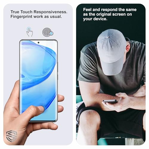 Image of TPU hydrogel Edge to Edge Screen Protector Guard For Vivo V25 Pro and Vivo X60 (6.56 Inch) With Installation Kit | Fingerprint Compatible | Edge to Edge Coverage