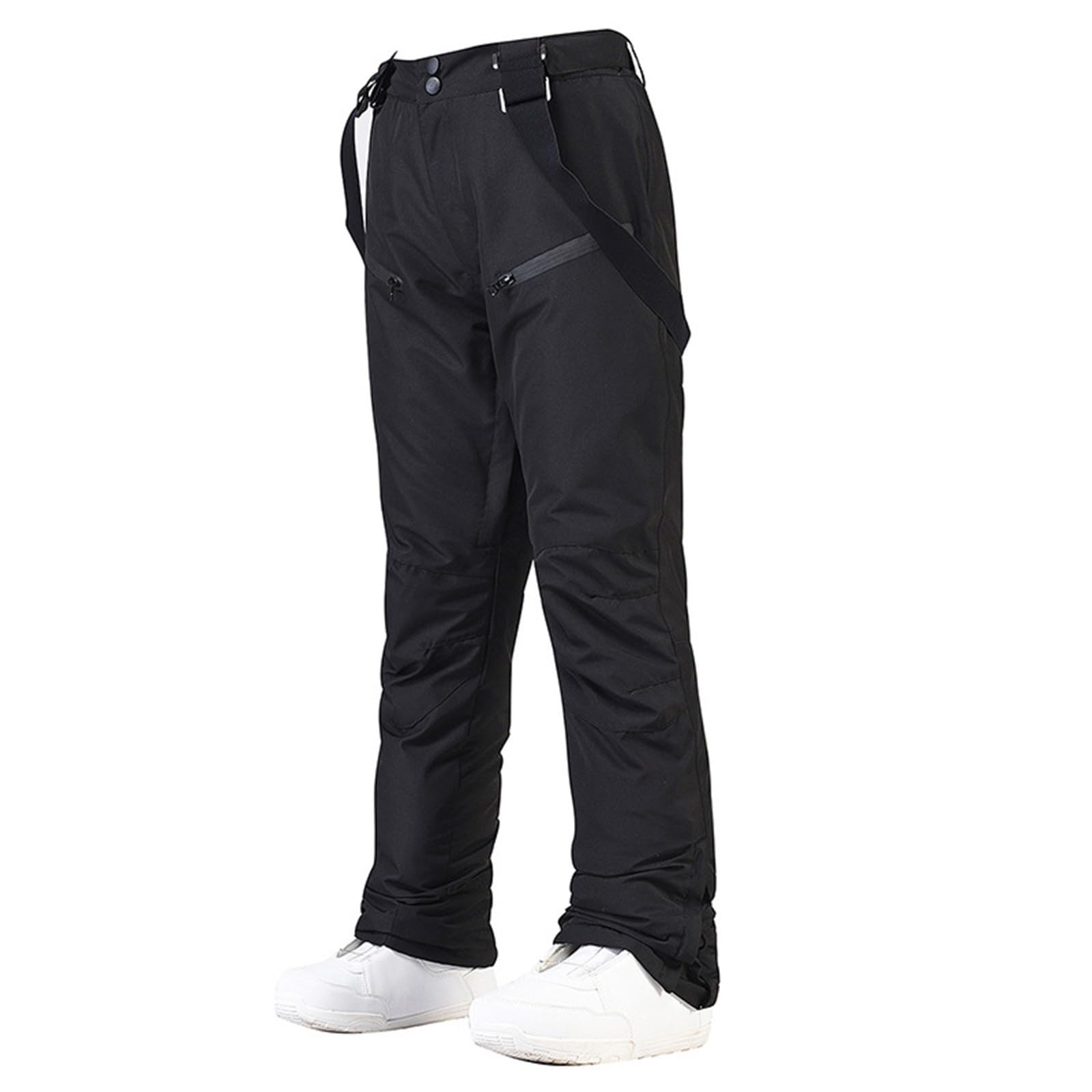 Pantalon De Ski Femme Hiver Salopette Coupe-Vent Salopette Neige Imperméable Pantalon Snowboard Softshell Chaud Bib Bavoir avec Bretelles Réglables Pantalon de Ski Femmes Idéal pour Le Ski, Hiver