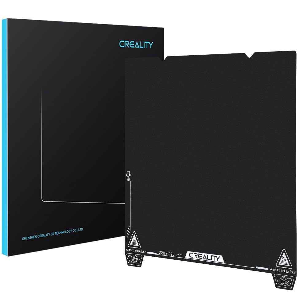 CrealityOfficial Ender 3 V3 SE Build Plate, 235x235mm PEI Sheet Textured Surface Flexible Removable Spring Steel Print Platform for Ender 3S1/3S1 Pro/3V2 Neo/3V3/3V3 KE K1/K1C(No Magnetic Base)