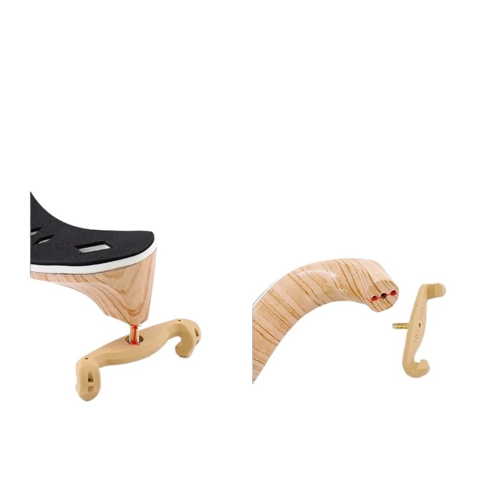 4/4-1/4 Reposabrazos for violín Accesorios de esponja suave ajustables(4/4-3/4)