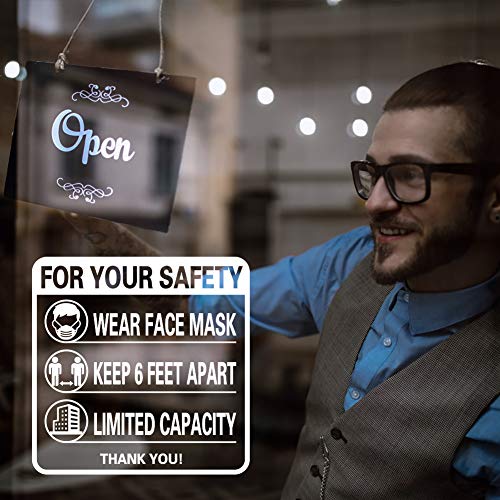 image for FaCraft Face Mask Window Sticker, 9.8