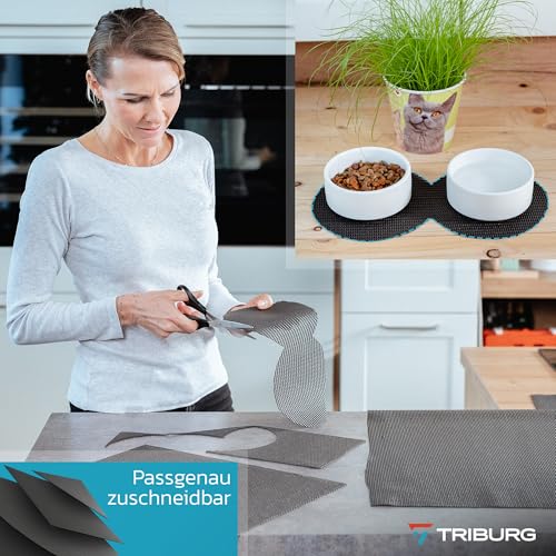 TRIBURG Universal Antirutschmatte 120x100cm Zuschneidbar und Abwaschbar - Kofferraummatte | Teppich Antirutschunterlage | Schubladen Matte | Kofferraum Schutzmatte | Antirutschmatte für Teppich