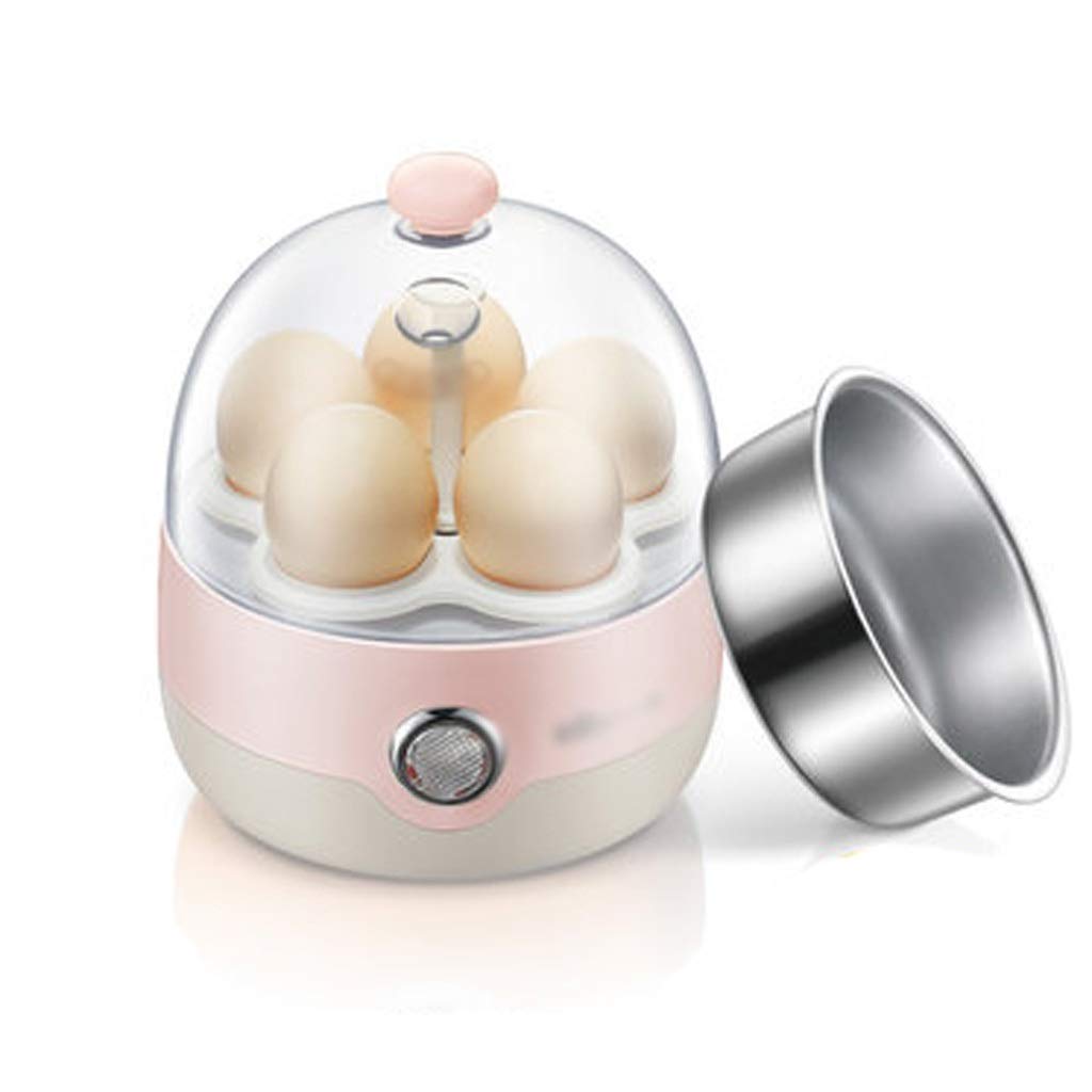 Automatic Power-off Egg Steamer, Small Breakfast Artifact for Household Use, Multi-function Egg Cooker, Two Colors Optional egg steamer (Color : Pink)