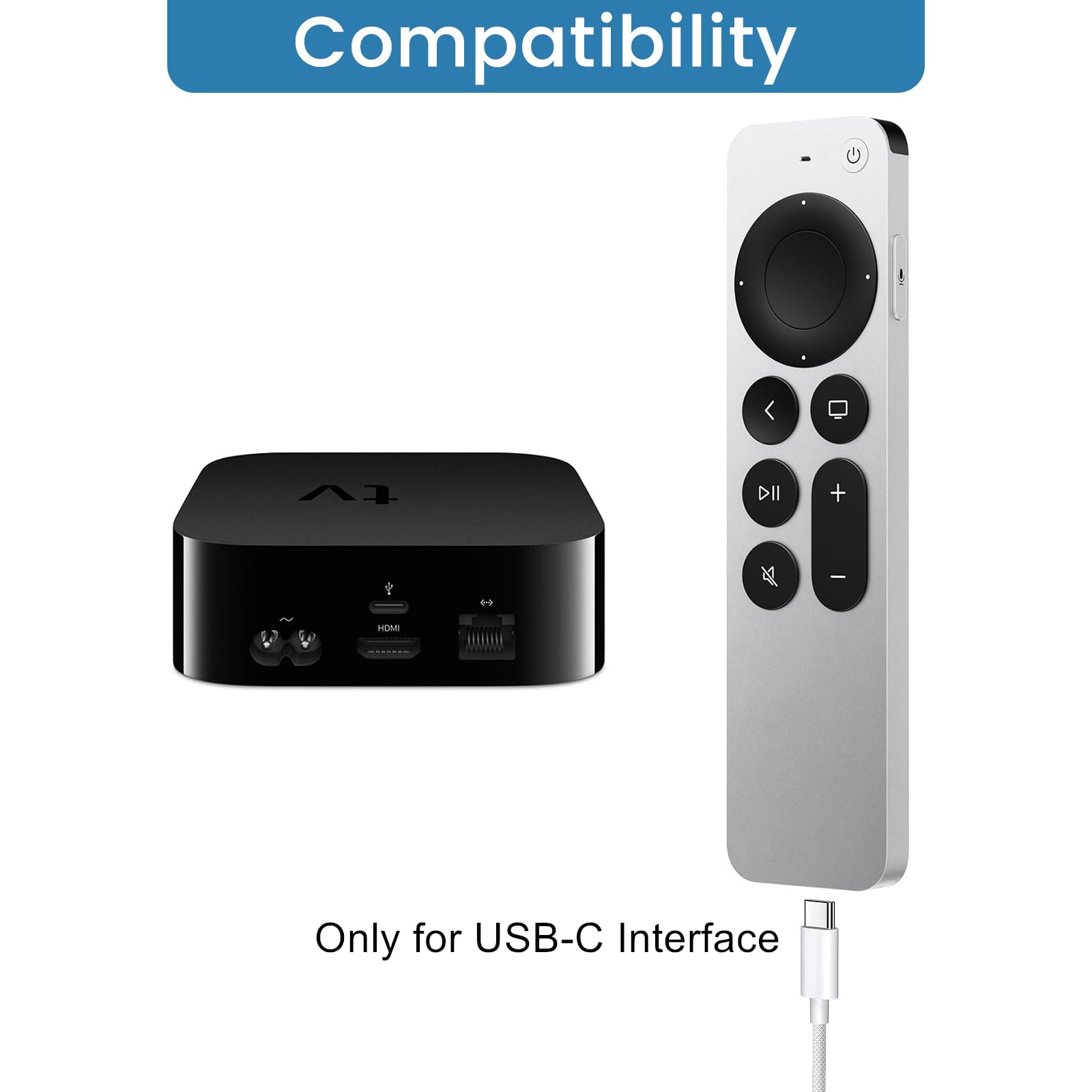 Amazon.com: 2-Pack USB C Charger Cable Compatible with Apple TV