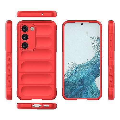 Image of Amazon Brand- Solimo Basic Case for Samsung Galaxy S23 5G (Silicone Red)