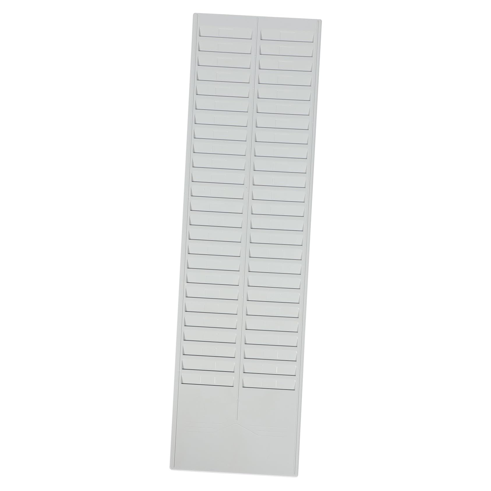 HYTROVE 50-slot Plastic Card Rack for Time Cards and Tags in Black