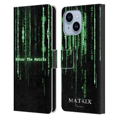 Étui Matrix iPhone 14 Plus en cuir de style portefeuille aux finitions haut de gamme