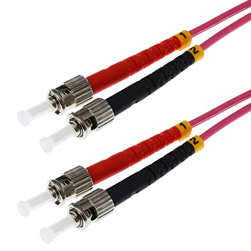 Helos 7.5m OM4 St câble de Fibre Optique 7,5 m 2X St Violet - Câbles de Fibre Optique (7,5 m, OM4, 2X St, 2X St, Male Connector/Male Connector, Violet)