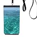 Ocean Water Science Nature Picture Phone Wallet Purse Hanging Mobile Pouch Black Pocket