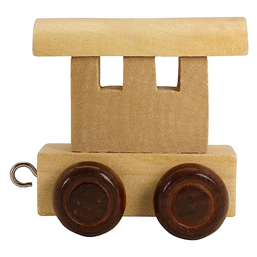 Tren de letras de madera, tren de letras, lok, vagón, A-Z, H cada uno aprox. 5,5 cm, nombre deseado (vagón)