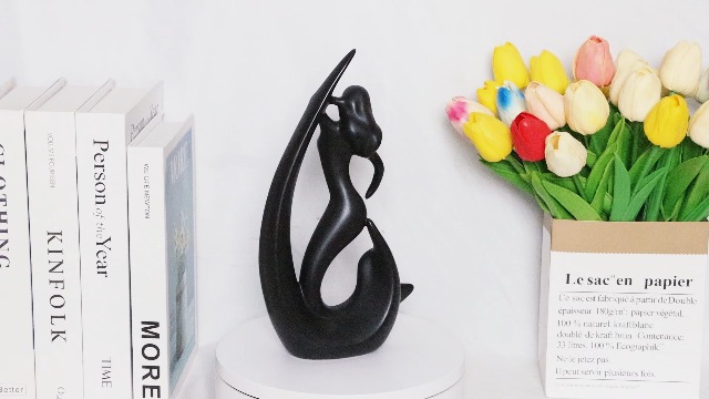 Estatua Decorativa de Sirena Cerámica Moderna miniatura 7