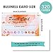 320 Pieces Punch Cards, Incentive Loyalty Reward Card Student Awards Loyalty Cards for Business, Classroom, Kids Behavior, Students, Teachers, 3.5 x 2 Inch, 4 Styles (Watercolor)