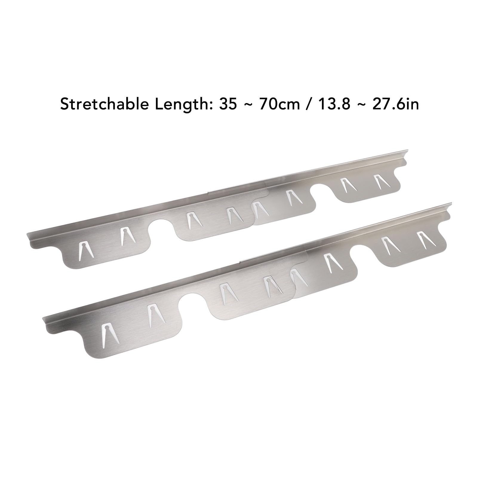 Premium Stainless Steel Stove Gap Covers, Retractable 13.8 to 27.6 Inch, Heat Resistant & Easy to Clean