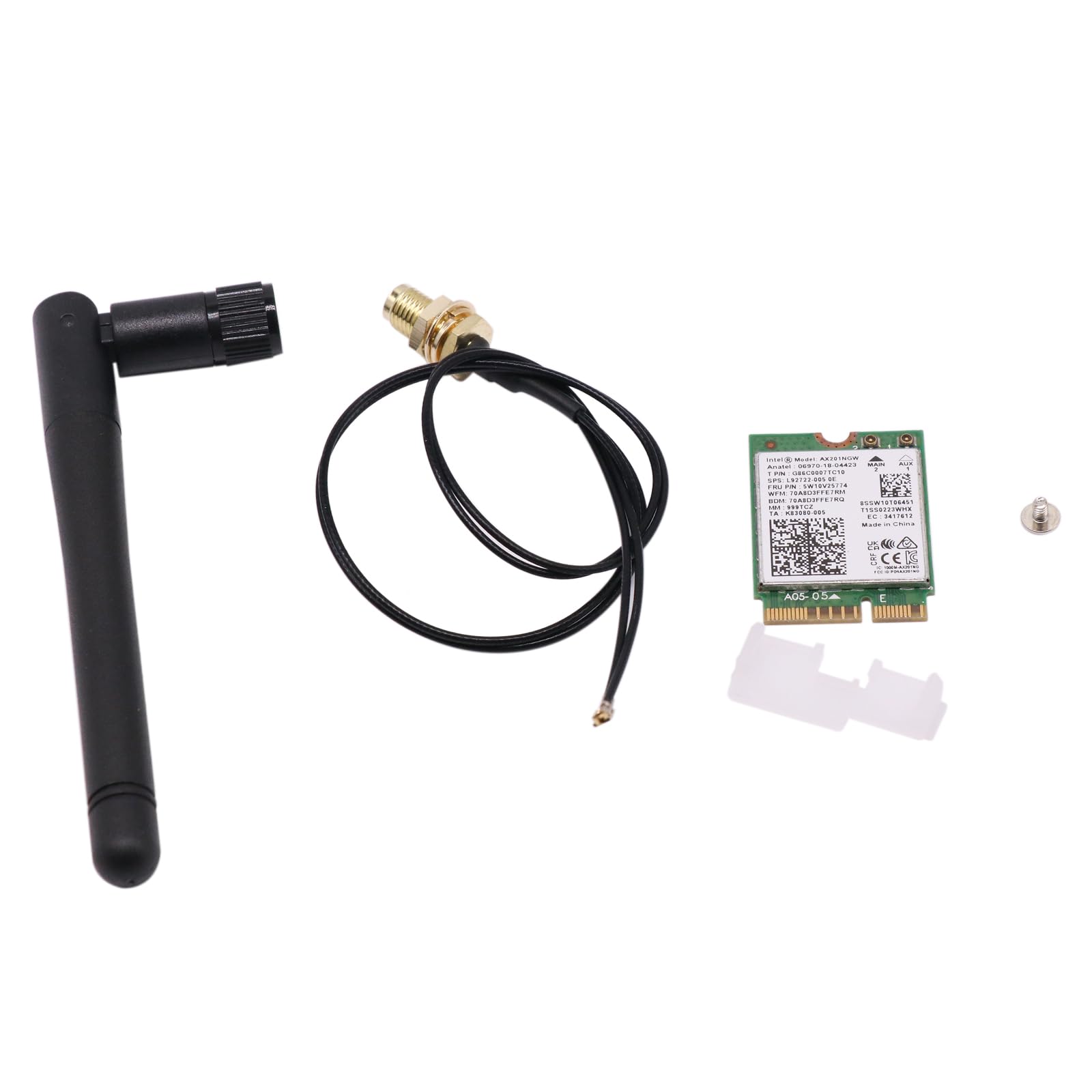 BestParts Kit de cable de antena inalámbrica para tarjeta WiFi de repuesto para HP Elite mini 600 800 G8 G9 DM AX201NGW