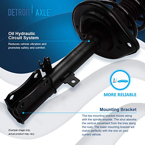 Image of Detroit Axle - Rear Struts for 2007-2011 Toyota Camry 2008-2012 Avalon 2007-2012 Lexus ES350 Complete 2 Struts with Coil Spring Replacement