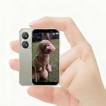 A15 Mini Smartphone for Kids, 3.0" HD Touch Screen Small Android Phone, 2GB+16GB Unlocked Cell Phone with Face ID, Dual SIM, GPS, WiFi, Camera – Cute Compact Mobile Phone Gift for Children & Students