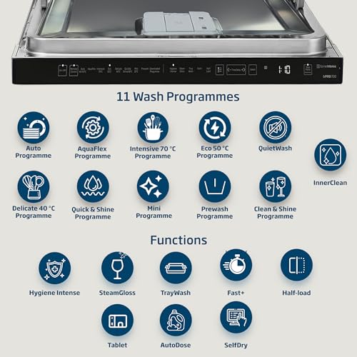 بيكو غسالة صحون قائمة بذاتها بـ15 اعداد و11 برنامج و3 رفوف تصنيف طاقة ++، تشغيل هادئ (43 ديسيبل)، كورنور مكثف، ضمان 10 سنوات على محرك عاكس بروسمارت، BDEN38533GC، رمادي مانهاتن