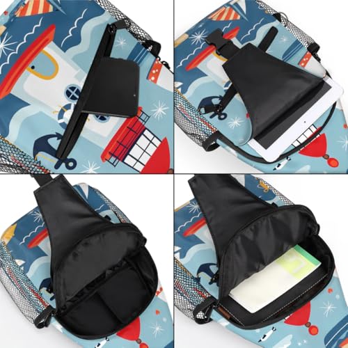 Mochila tipo sling unisex para senderismo y viajes miniatura 5