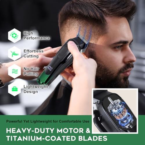 image for Hatteker Hair Clippers for Men Professional,Clippers and Trimmers Set 