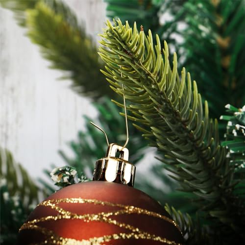 COM-FOUR® 150x Haken für Weihnachtsbaumschmuck - Schnellaufhänger Doppelhaken für Weihnachtsbaum-Deko - Christbaumkugel-Aufhänger, Baumhaken als Deko-Anhänger
