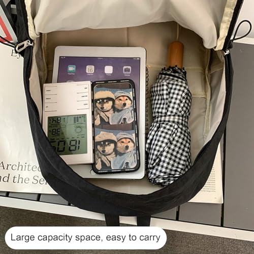 Mochila informal para día a día con estampado de estrellas y parches 6