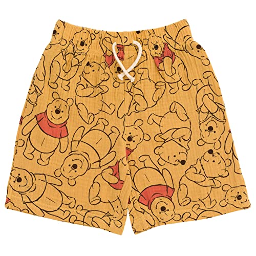 Image of Disney Winnie the Pooh Mickey Mouse Outfit Set Shortall Dress Newborn to Little Kid