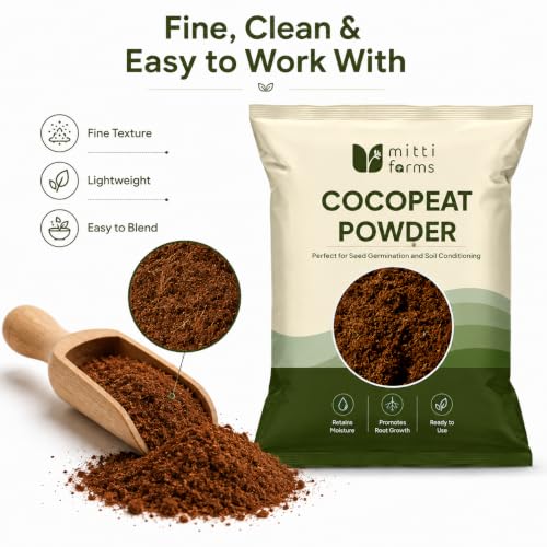 Image of Cocopeat Powder for Plants & Gardening 900 g | Coco Peat Soil Conditioner for Potting Mix, Seed Starting, Indoor & Outdoor Plants, Home Garden, Grow Bags & Pots