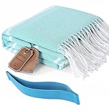 Turkish Beach Pool Towels with Towel Band Chair Clips Carnival Cruise Ship Essentials Bulk Swim Blanket Set Adult Clearance Cruise Ship Essentials Packing List Vacation Travel Accessories Must Haves