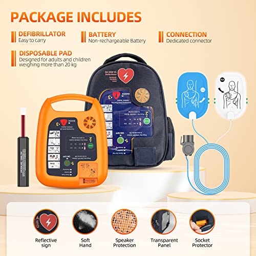 AED Automatic External Defibrillator Portable Emergency Device Suitable for Home Use in Gyms, Subways, and Companies - Image 8