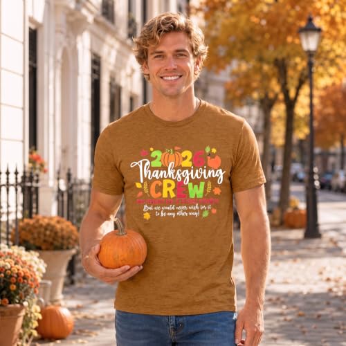 FAYALEQ 2026 Family Thanksgiving Shirts Thanksgiving Crew Matching Shirt - image 6